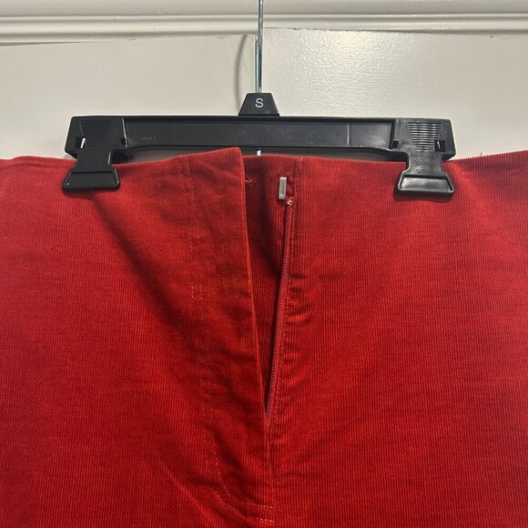 Gianni Bini Maureen Red Spice Corduroy High Rise Crop Pants Women’s Size 4 - Picture 4 of 13